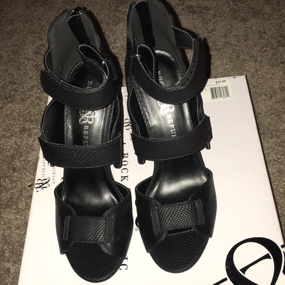 Black Strappy heels